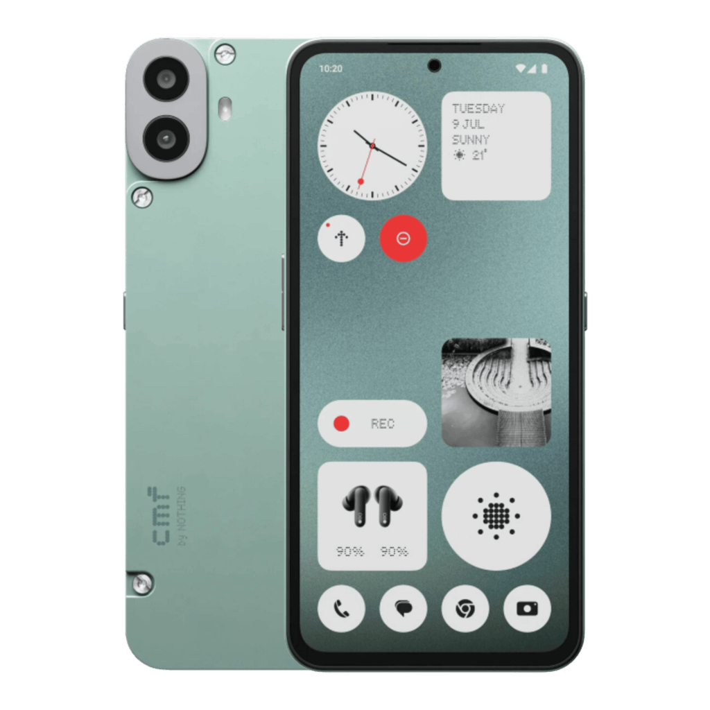 cmf by nothing phone 1 5g Green 128gb 6gb ram front back side view