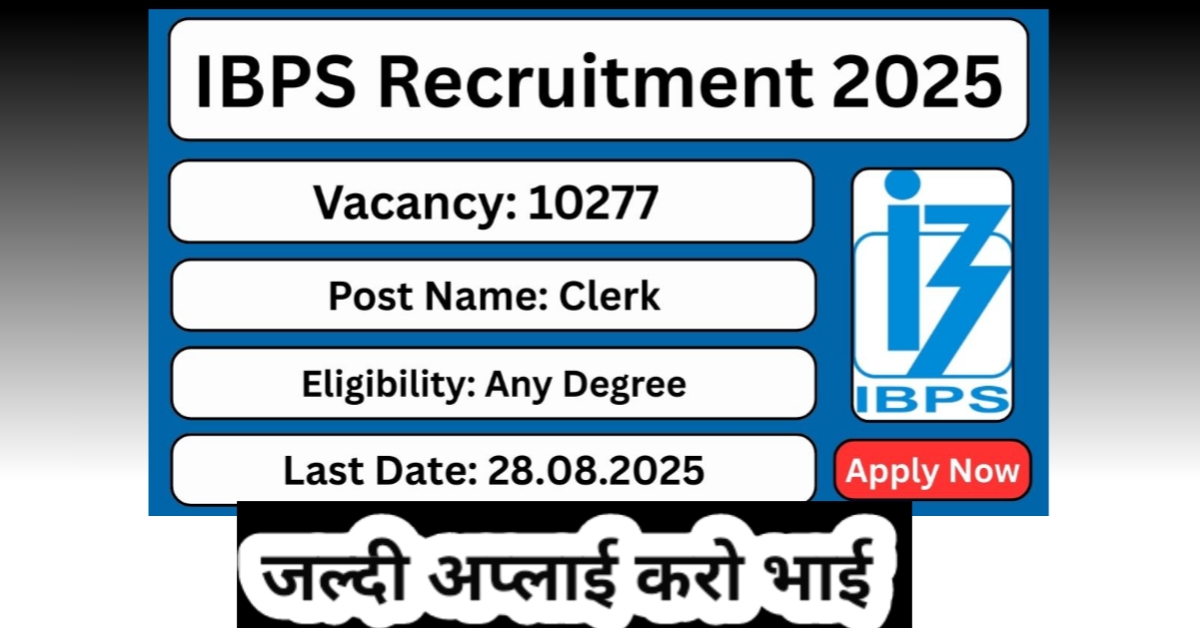 IBPS Clerk Recruitment 2025